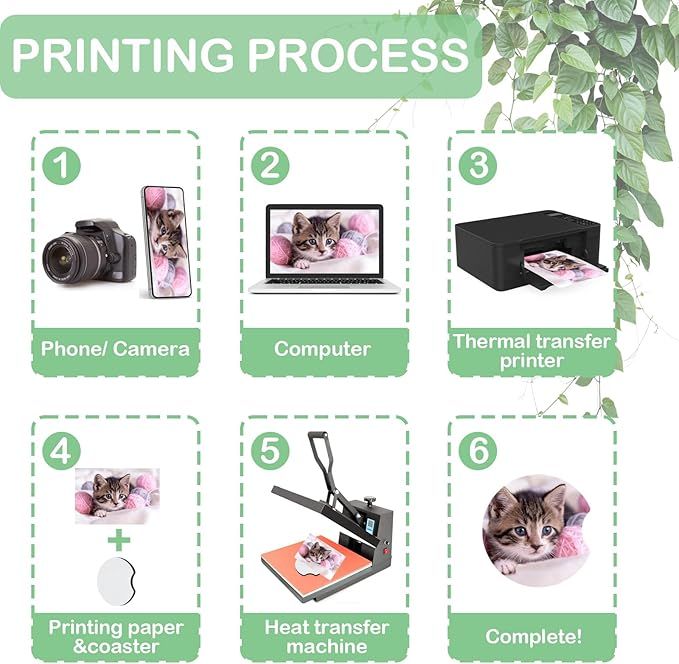 10/20Pcs Sublimation Blank Car - огляд і ціна Coaster Sublimation Blank