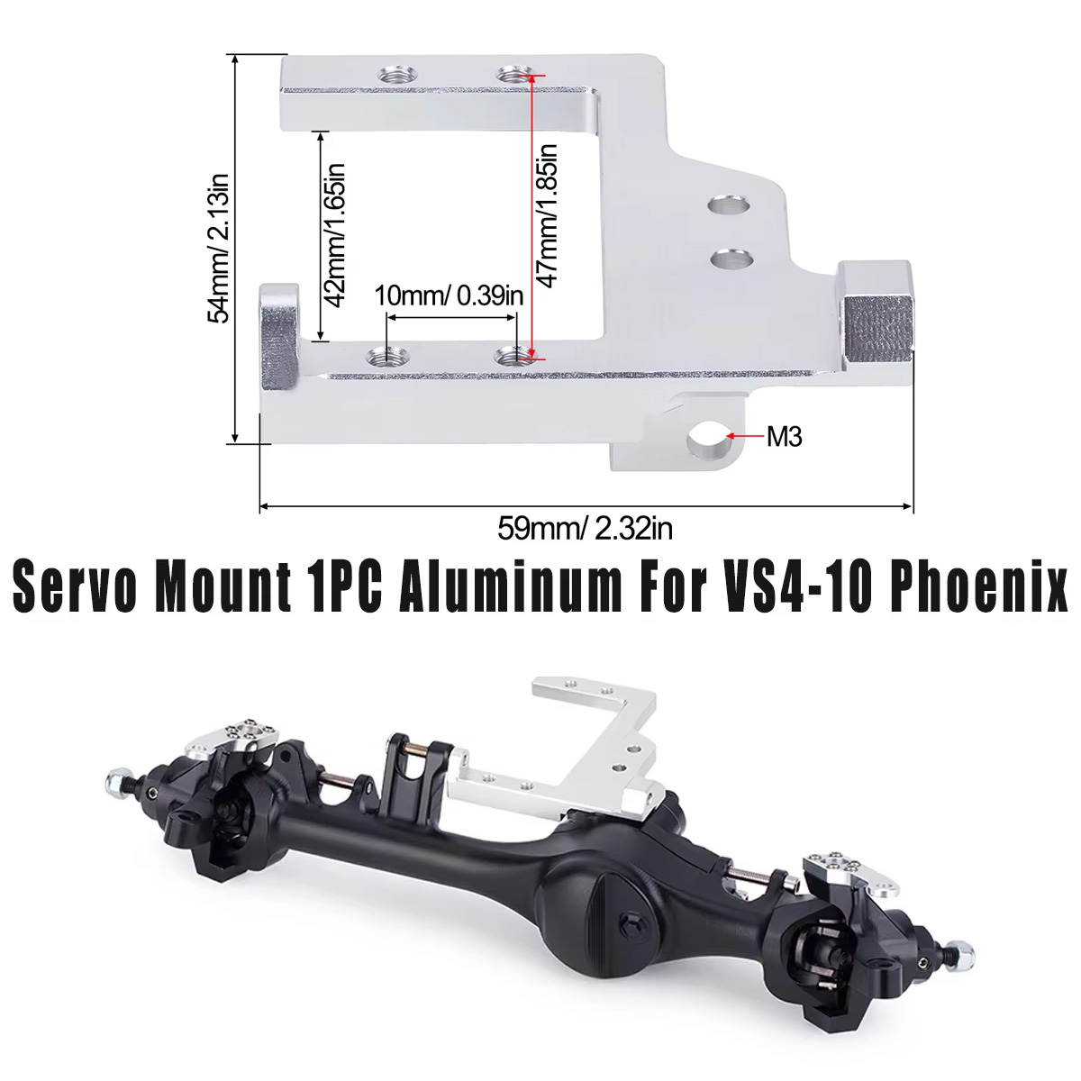 1PC Aluminum Servo Mount Brack - огляд і ціна Metal Photo Panel