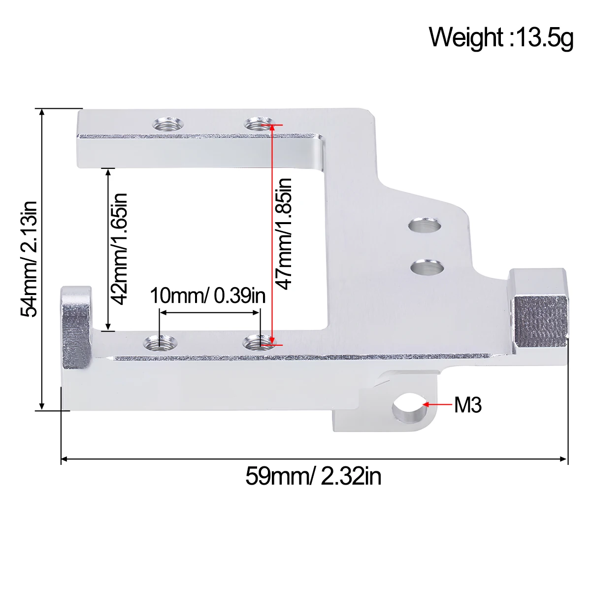 1PC Aluminum Servo Mount Brack - огляд і ціна Metal Photo Panel